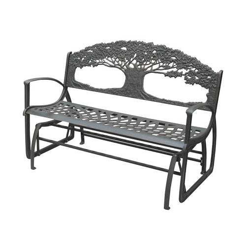 Tree of Life Design Glider Bench
