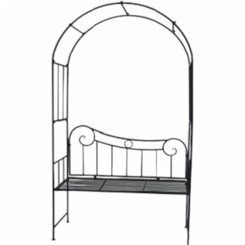 Arch With Bench - Black