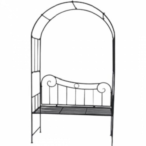 Arch With Bench - Black