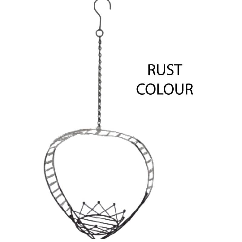 Rusty Heart/Crown Hanging Planter