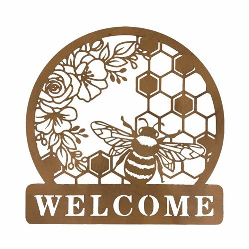 Bee / Welcome - Wall Art
