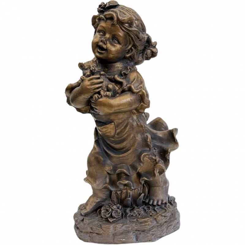 Angel Statue (Girl with Kitten)