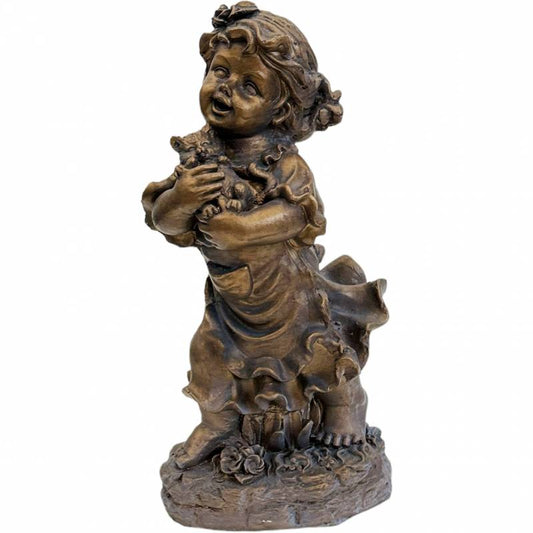 Angel Statue (Girl with Kitten)