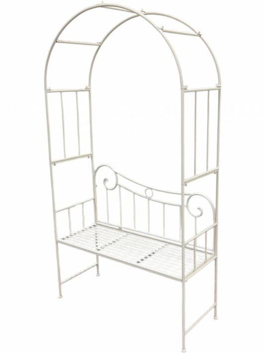 Arch With Bench - White