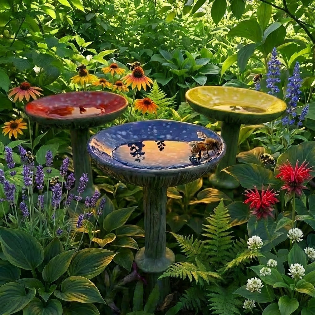 Ceramic Mushroom Bee Feeder