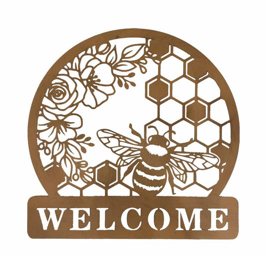 Bee / Welcome - Wall Art