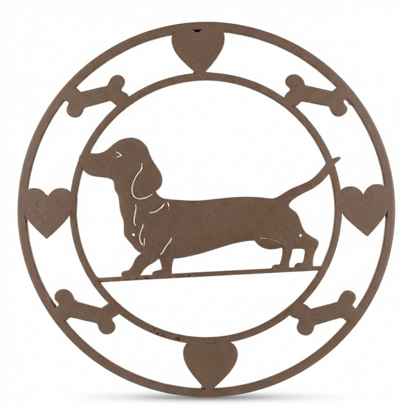 Dashshund Wall Art- Round