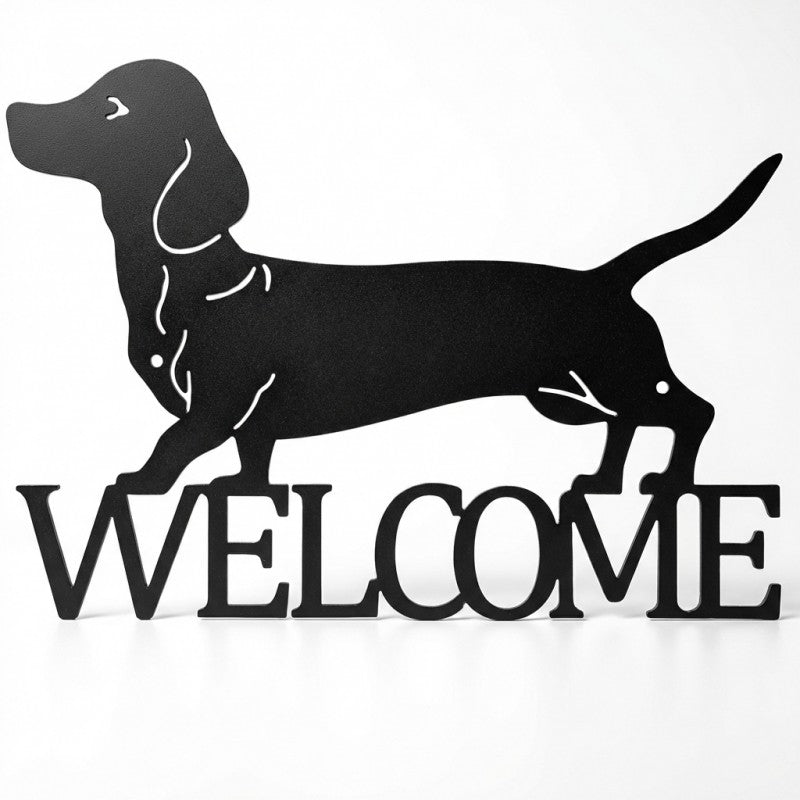 Dachshund Welcome Wall Art