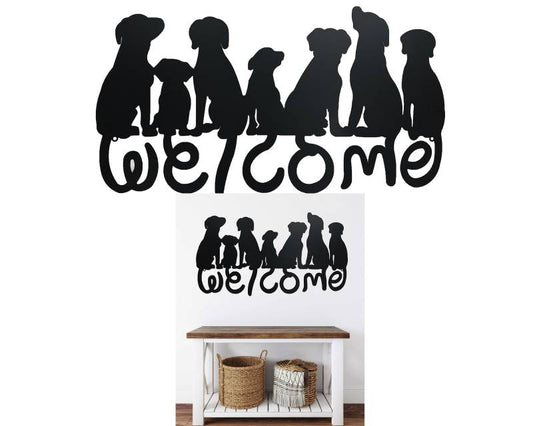 Welcome Dog Wall Sign