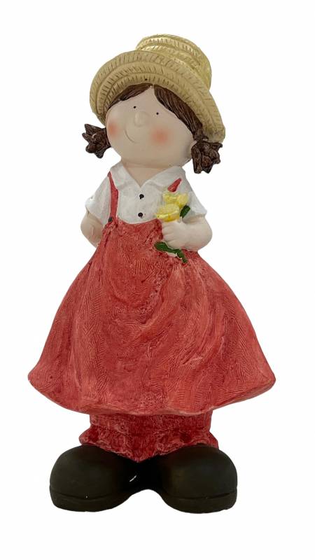 Girl With Flowers Statue