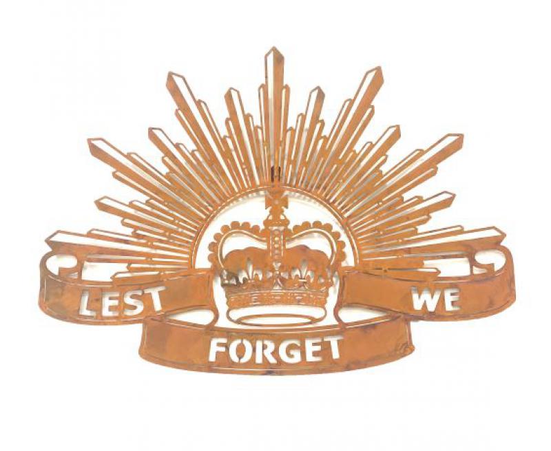 Lest We Forget Rising Sun - Wall Art