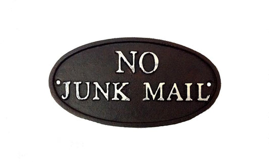 No Junk Mail Sign