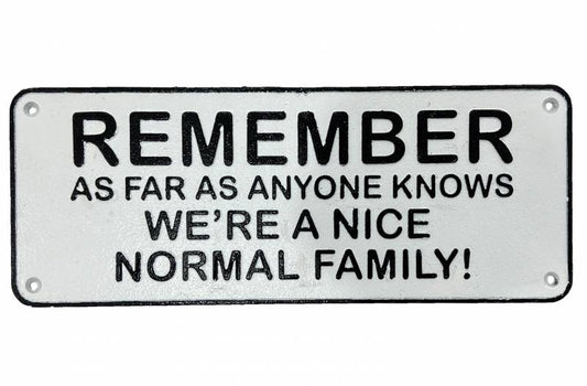 Normal Family - Wall Sign