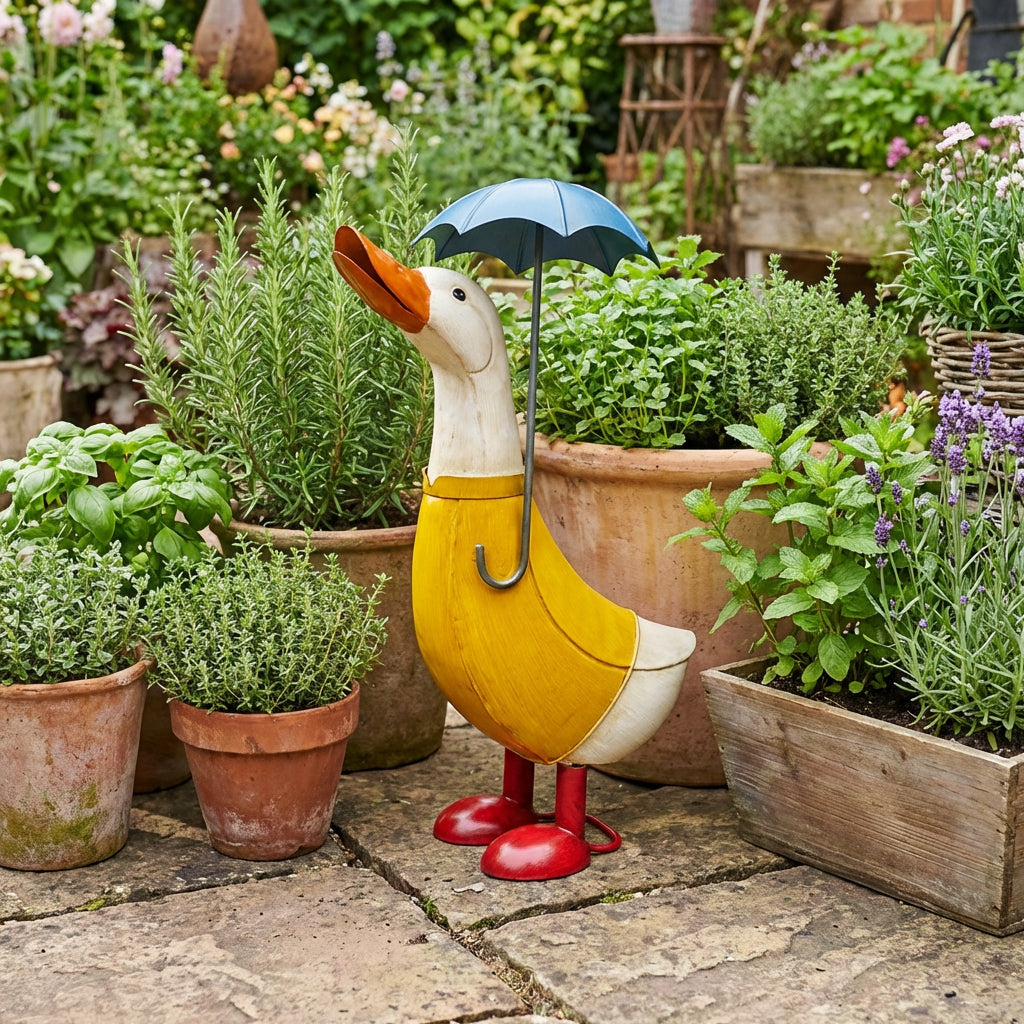 Perry The Duck With Umbrella
