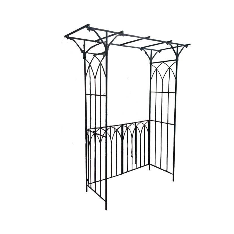 Garden Arch W/ Gate -Black ( Ruby)