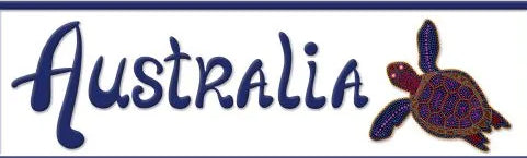 Australia With Turtle Wall Sign