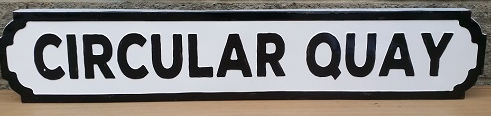 Circular Quay Wall Sign