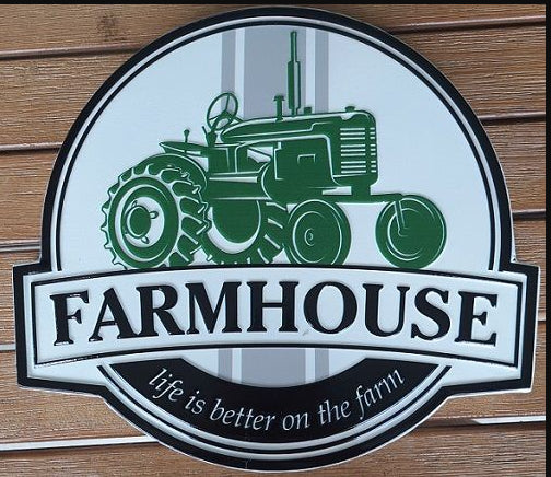 Farmhouse Tractor Wall Sign