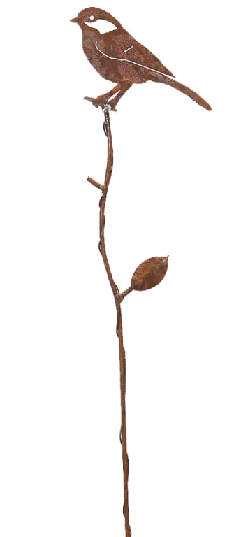 Chickadee on Branch- Garden Stake