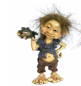 Troll With Pet Frog