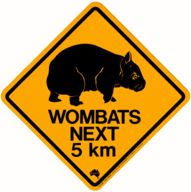 Wombat Xing Magnet