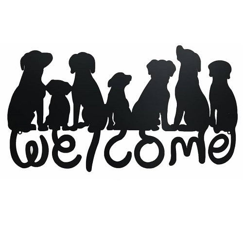 Welcome Dog Wall Sign