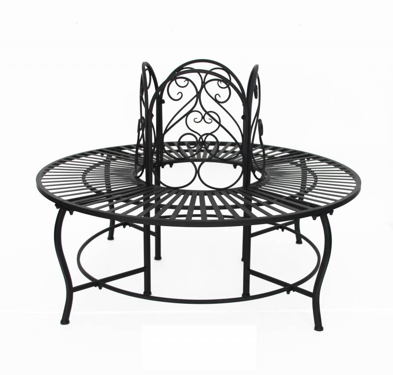 Tree Surround Bench -Black