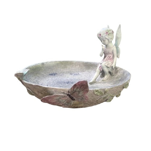 Fairy Bird Bath With Butterflies