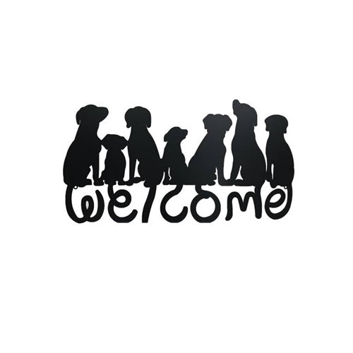 Welcome Dog Wall Sign