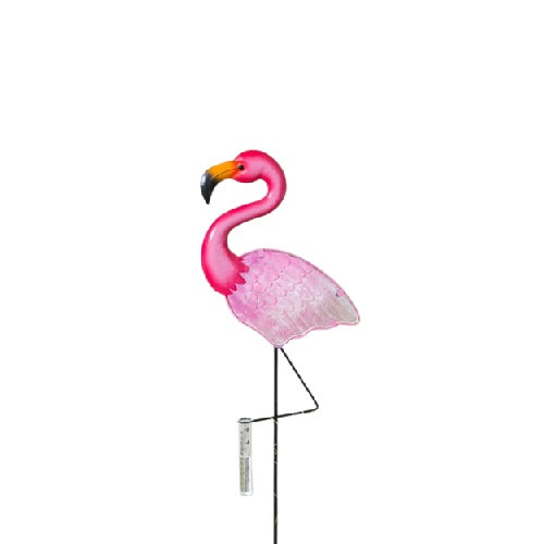 Poppy Pink Flamingo Rain Gauge