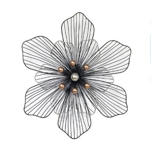 Black Metal Flower- Wall Art