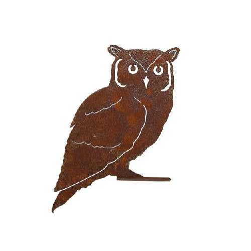 Owl Fence Sitter