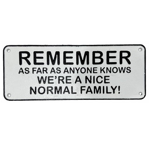 Normal Family Wall Sign