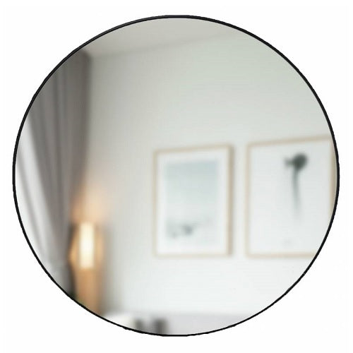 Round Mirror- Black Frame