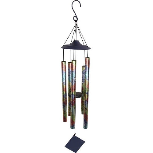 Mandala Windchime With Coloured Tubes