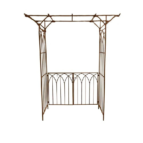 Garden Arch W/Gate- Rust- (Ruby)