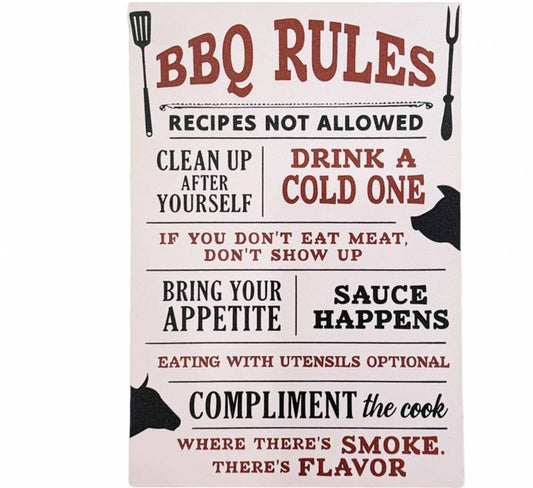 BBQ Rules Sign