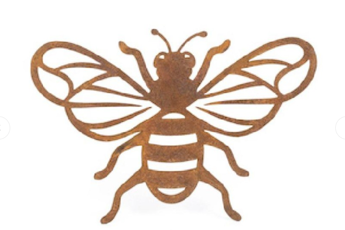Bee Pot Hanger- Corten Steel
