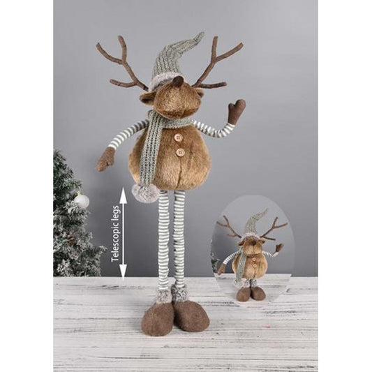 Christmas Reindeer Standing with Telescopic Legs