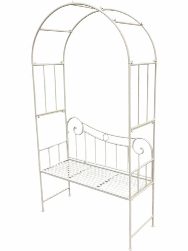 Arch With Bench - White