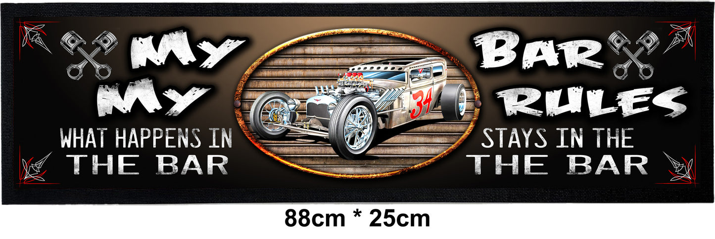 Bar Mat - My Bar My Rules