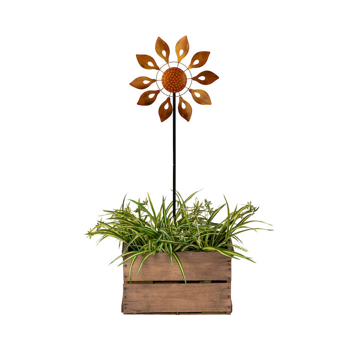 Wind Spinner Dahlia - Gold