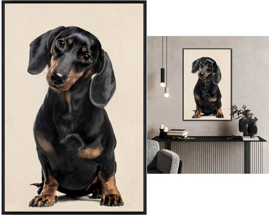 Dachshund Canvas - Timothy