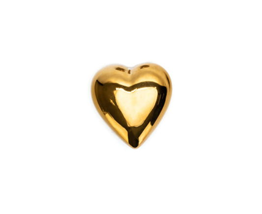 Floating Gold Heart-Medium