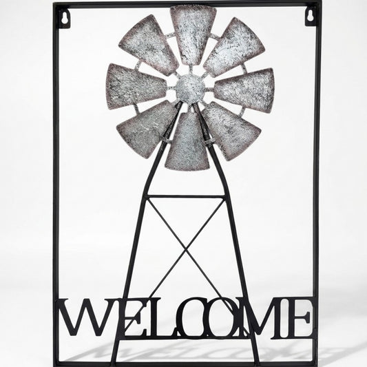 Framed Windmill Wall Art
