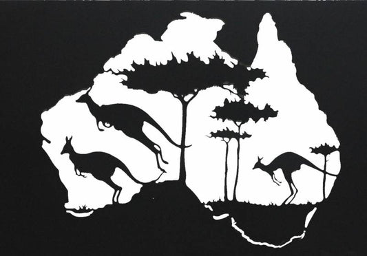 Kangaroo Hopping Wall Art