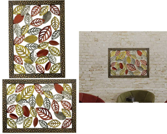 Galvanised Leaves - Wall Art