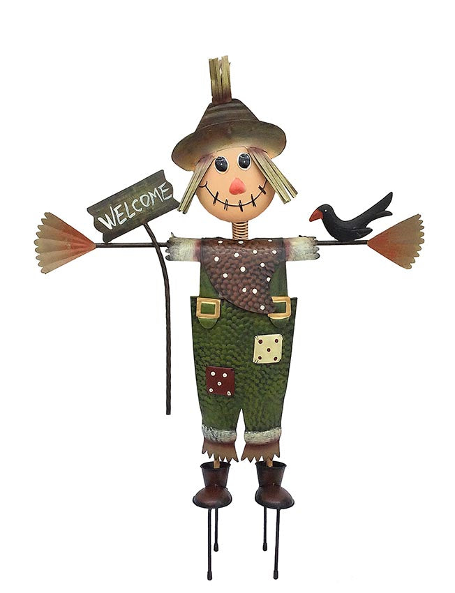 Scarecrow Garden Stake - Colourful