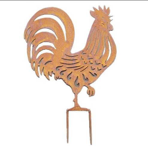 Rooster Garden Stake