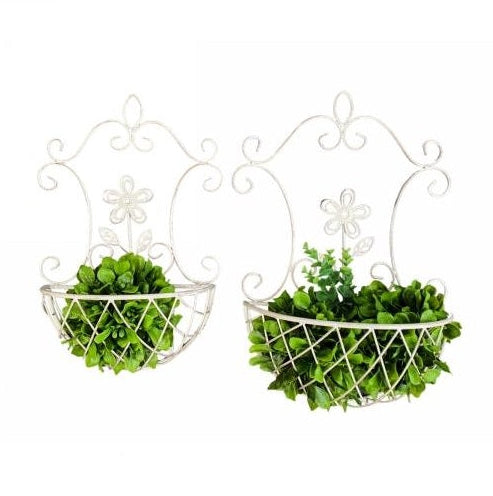 Ornamental Wall Planters - Set Of 2